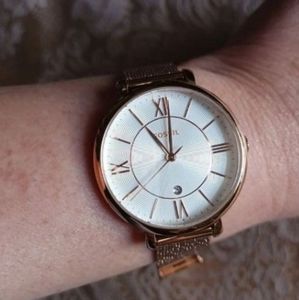 Fossil Rose gold Watch
